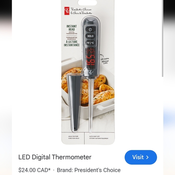 New PC Instant Read  digital Thermometer with case New in box. - Picture 4 of 10